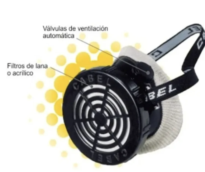 Mascarilla / Respirador Para Polvo Fino Y Humo Con Un Filtro - Image 3