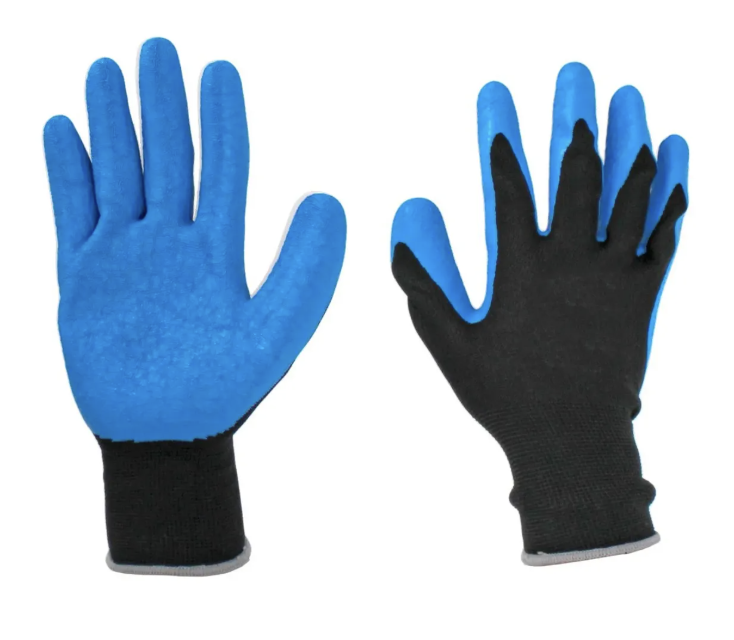 Par De Guantes De Seguridad En Poliester Recubierto De Latex